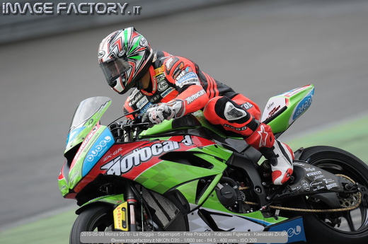 2010-05-08 Monza 0578 - La Roggia - Supersport - Free Practice - Katsuaki Fujiwara - Kawasaki ZX-6R